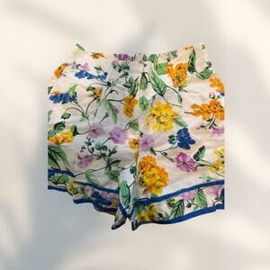 Ann Taylor Floral Shorts w/Band at waist and legs   S